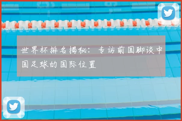 世界杯排名揭秘：专访前国脚谈中国足球的国际位置