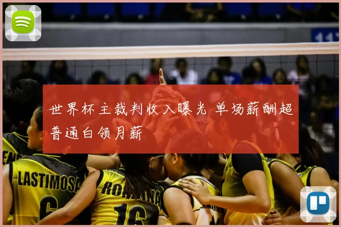 世界杯主裁判收入曝光 单场薪酬超普通白领月薪